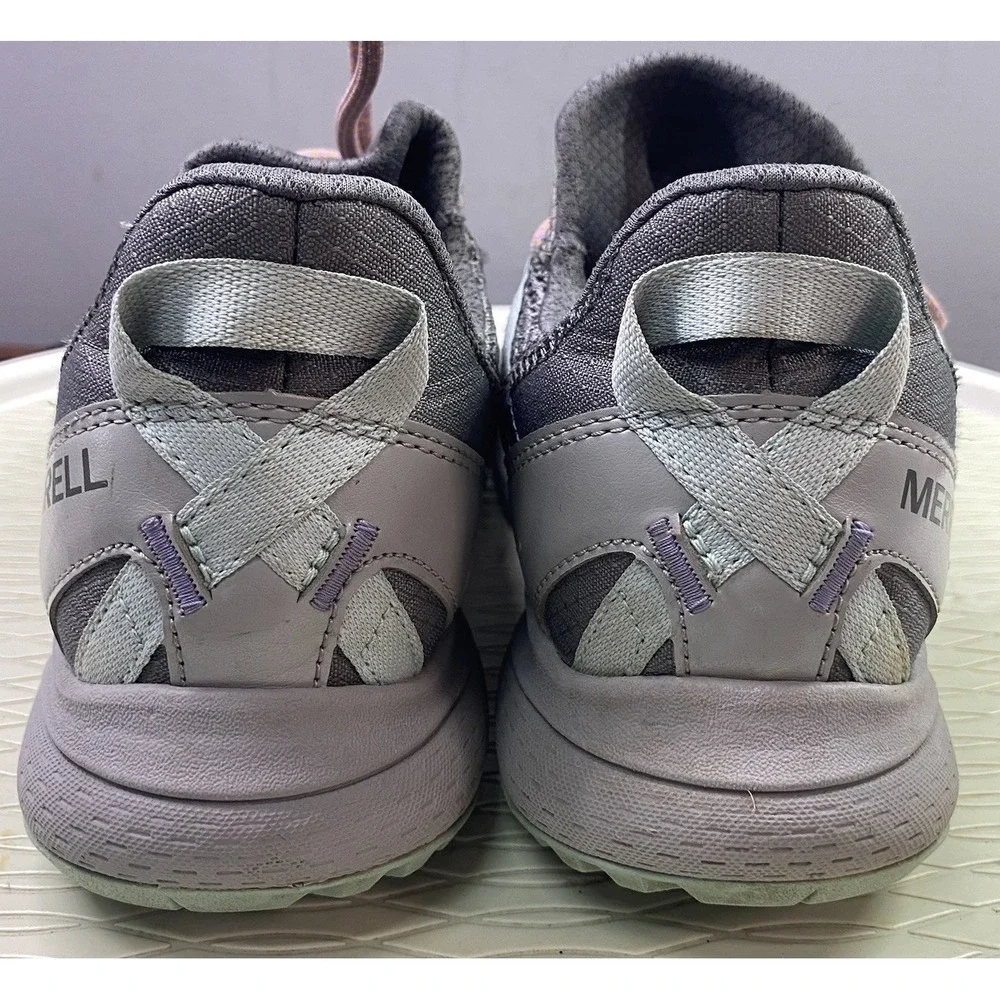Merrell Bravada Edge Women's Athletic Shoes Gray Pink/Blue sneakers‎ 9.5 W